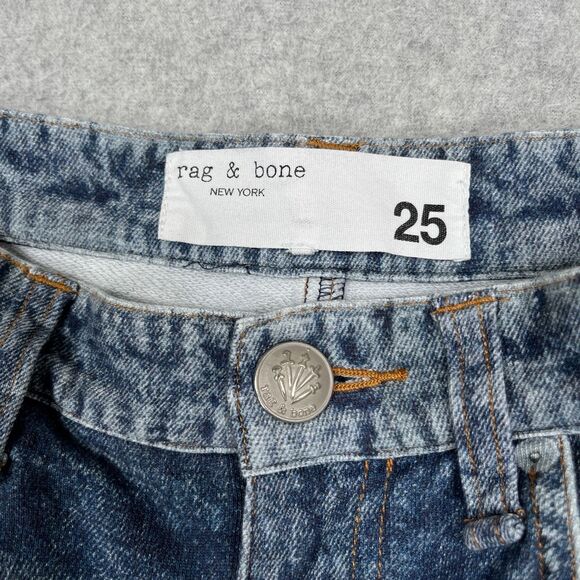 Rag Bone Miramar Sofie Wide Leg Pants Womens 25 (26 x 30) Faux Denim Printed - Picture 10 of 11